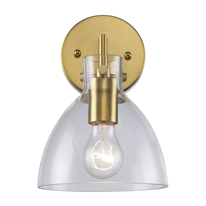Stoneglad 1-Light 10" Bath Sconce in Antique Gold
