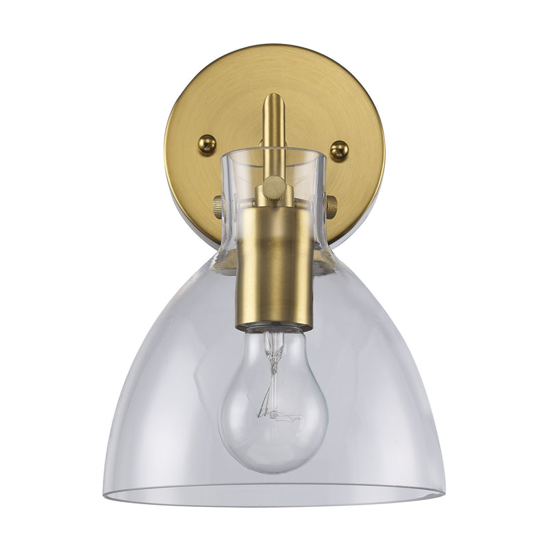 Stoneglad 1-Light 10" Bath Sconce in Antique Gold