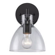 Stoneglad 1-Light 10" Bath Sconce in Black