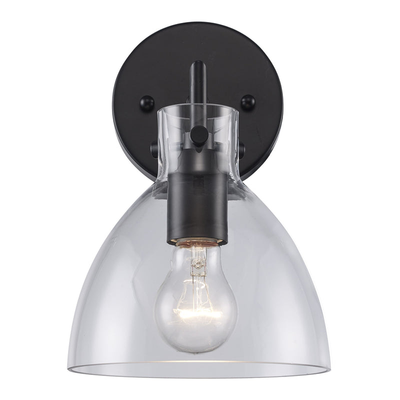 Stoneglad 1-Light 10" Bath Sconce in Black