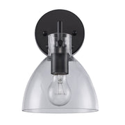 Stoneglad 1-Light 10" Bath Sconce in Black