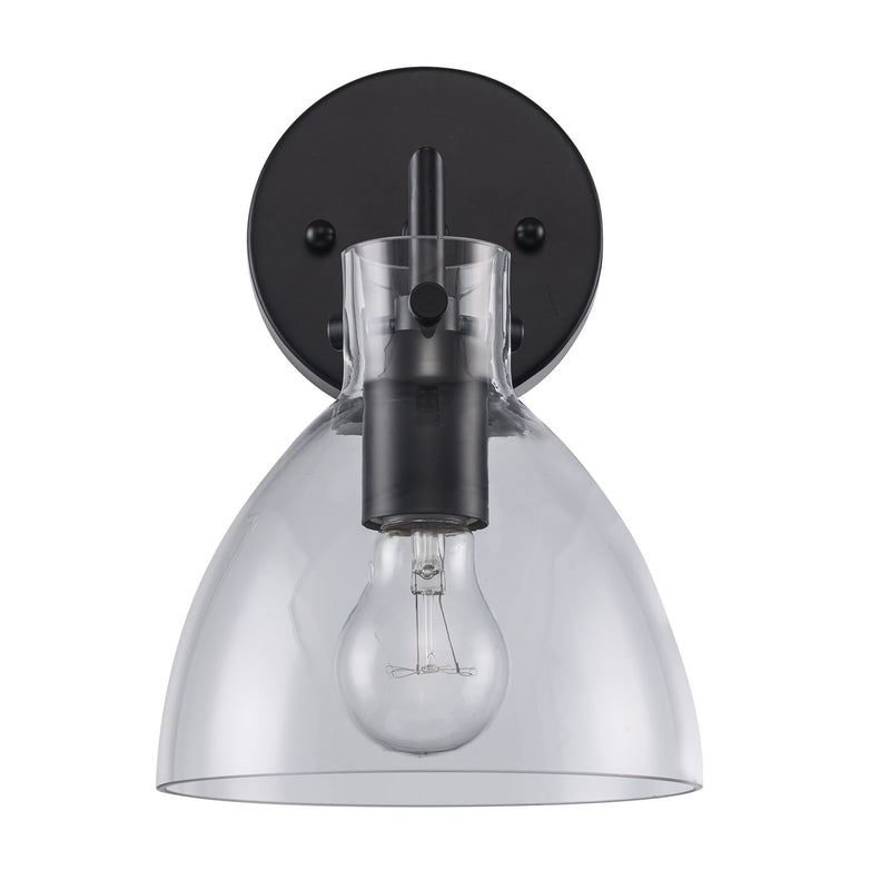 Stoneglad 1-Light 10" Bath Sconce in Black