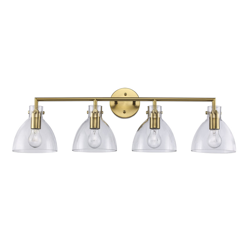Stoneglad 4-Light 33" Vanity Light in Antique Gold