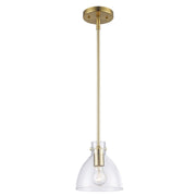 Stoneglad 7" Mini Pendant in Antique Gold
