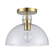 Stoneglad 10" Semi-Flush Mount in Antique Gold