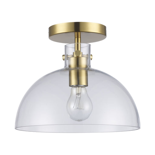 Stoneglad 10" Semi-Flush Mount in Antique Gold