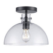 Stoneglad 10" Semi-Flush Mount in Black