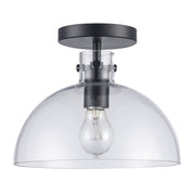 Stoneglad 10" Semi-Flush Mount in Black