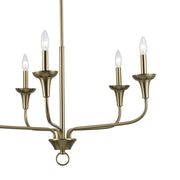 Capella 5-Light 30.75" Chandelier in Antique Gold