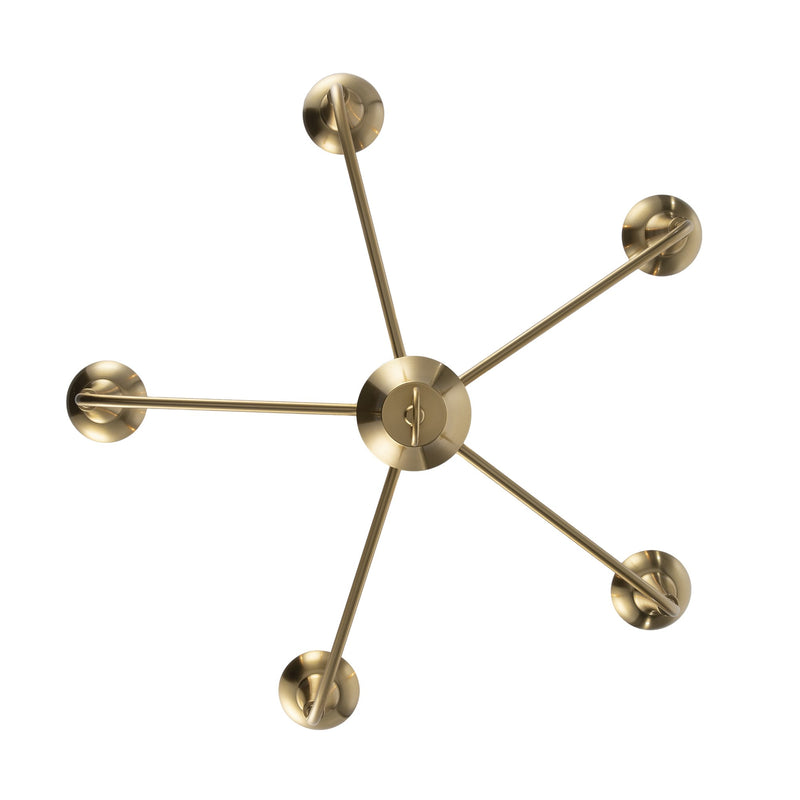 Capella 5-Light 30.75" Chandelier in Antique Gold
