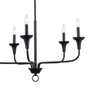 Capella 5-Light 30.75" Chandelier in Black