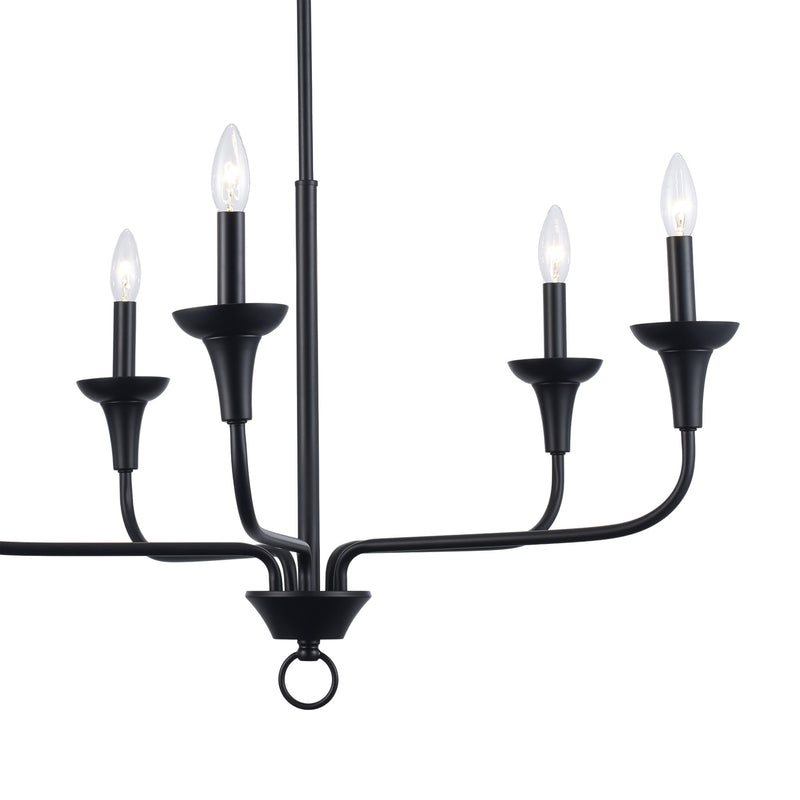 Capella 5-Light 30.75" Chandelier in Black