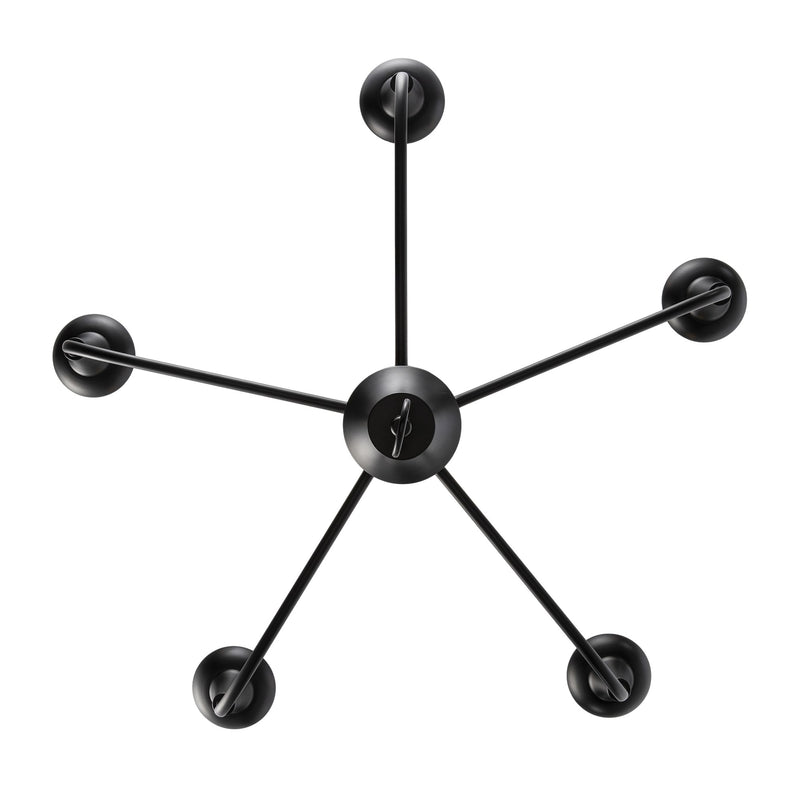 Capella 5-Light 30.75" Chandelier in Black