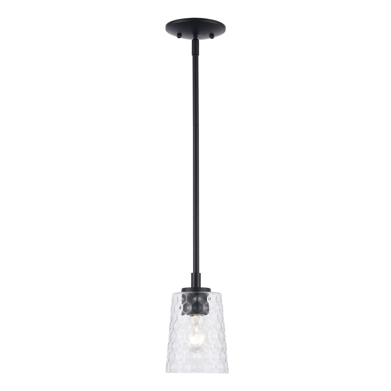 Marina 1-Light 5" Mini Pendant in Black