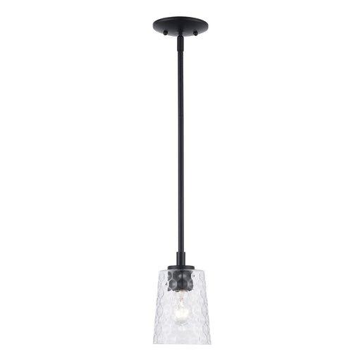 Marina 1-Light 5" Mini Pendant in Black