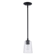 Marina 1-Light 5" Mini Pendant in Black