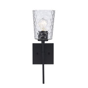 Marina 1-Light 16.1" Bath Sconce in Black