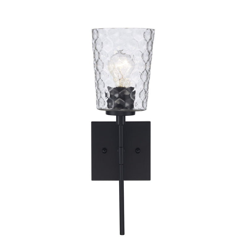 Marina 1-Light 16.1" Bath Sconce in Black