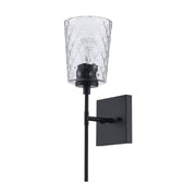 Marina 1-Light 16.1" Bath Sconce in Black