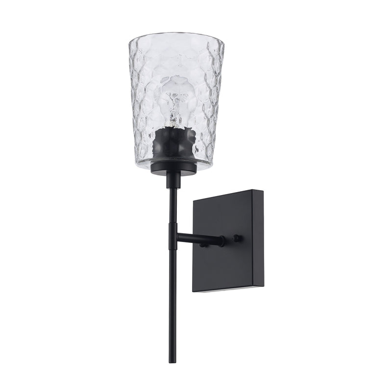 Marina 1-Light 16.1" Bath Sconce in Black