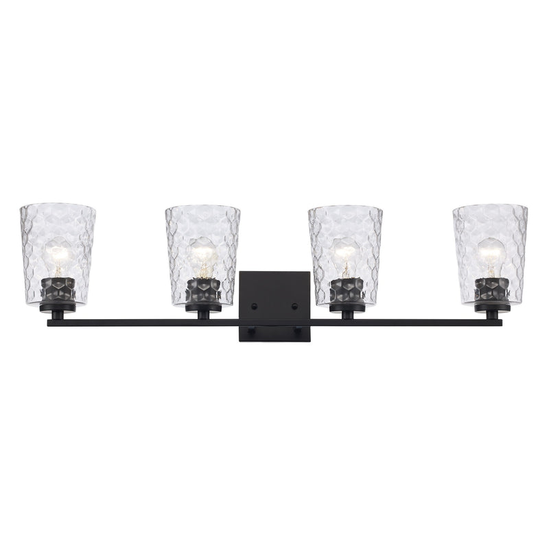 Marina 4-Light 33.5" Vanity Light in Black