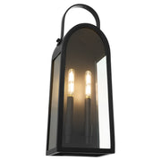 Rossi 20" Outdoor Wall Lantern in Matte Black