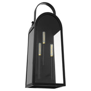 Rossi 25" Outdoor Wall Lantern in Matte Black