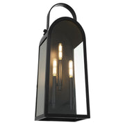 Rossi 25" Outdoor Wall Lantern in Matte Black