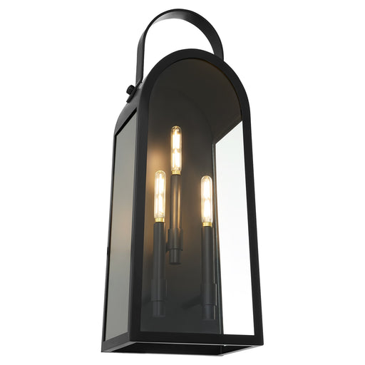 Rossi 25" Outdoor Wall Lantern in Matte Black