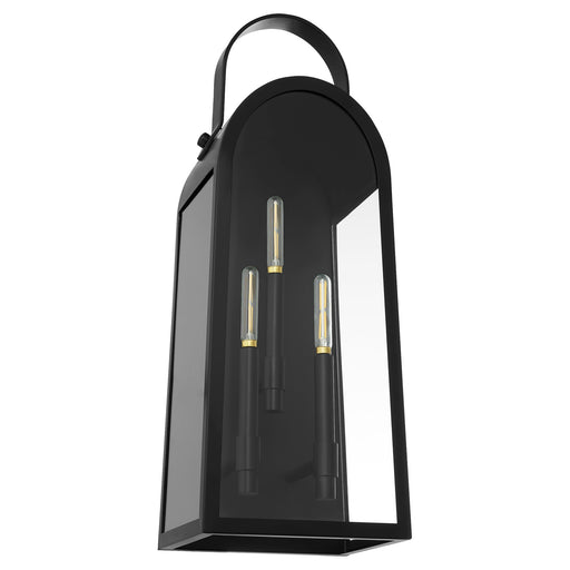 Rossi 25" Outdoor Wall Lantern in Matte Black