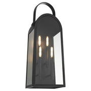 Rossi 30" Outdoor Wall Lantern in Matte Black