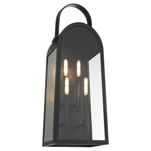 Rossi 30" Outdoor Wall Lantern in Matte Black