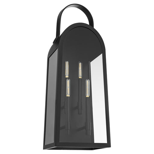Rossi 30" Outdoor Wall Lantern in Matte Black