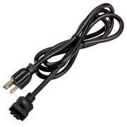 Under Cabinet 3-Prong Power Cord 62" in Black Material (not Painted)