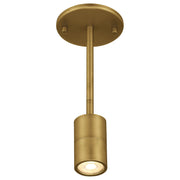 Cafe Dual Mount LED Semi-Flush Mount in Antique Brushed Brass