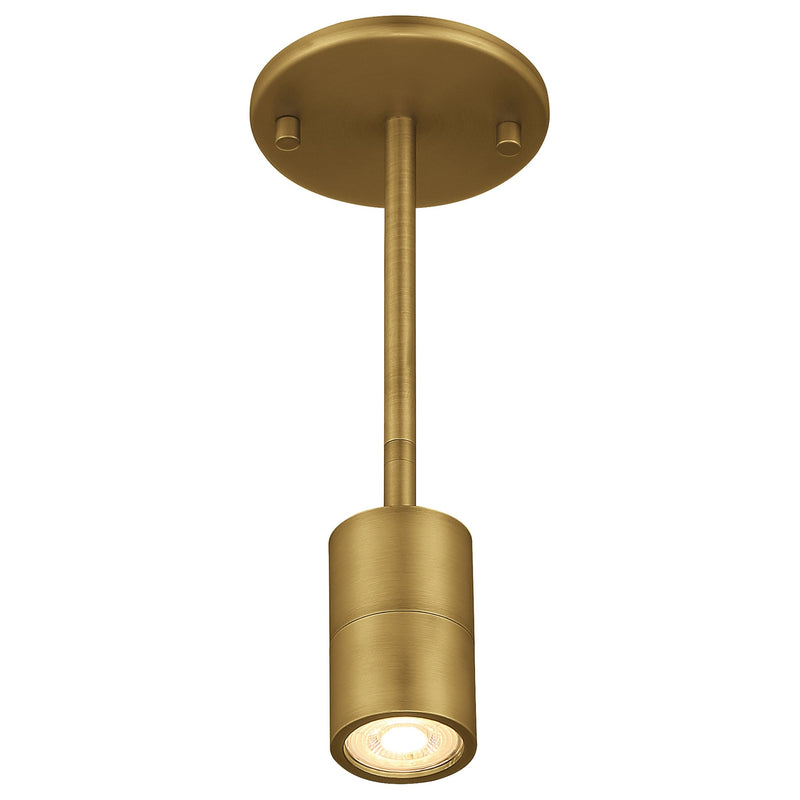 Cafe Dual Mount LED Semi-Flush Mount in Antique Brushed Brass