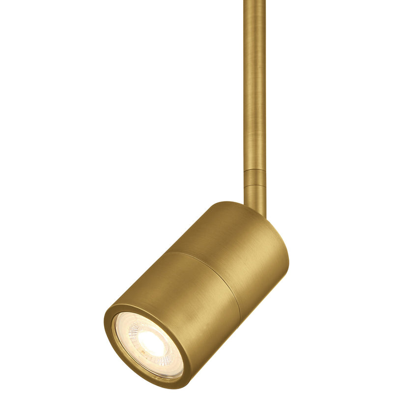 Cafe Dual Mount LED Semi-Flush Mount in Antique Brushed Brass