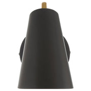 Barsa LED Reading Light in Black W/antique Brushed Brass