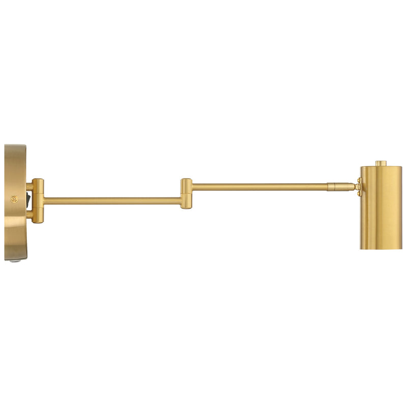 Austin LED Reading Light in Antique Brushed Brass