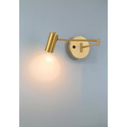 Austin LED Reading Light in Antique Brushed Brass