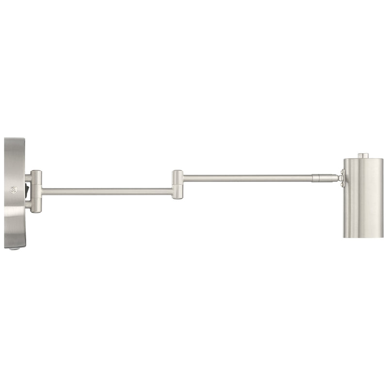 Austin LED Reading Light in Brushed Steel