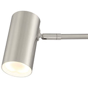 Austin LED Reading Light in Brushed Steel