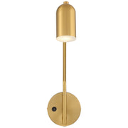 Lizbo LED Reading Light in Antique Brushed Brass