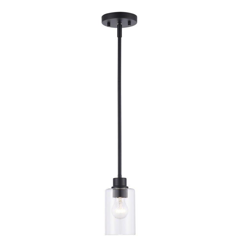 Kai 1-Light 4.7" Mini Pendant in Black