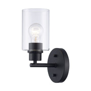 Kai 1-Light 10.25" Bath Sconce in Black