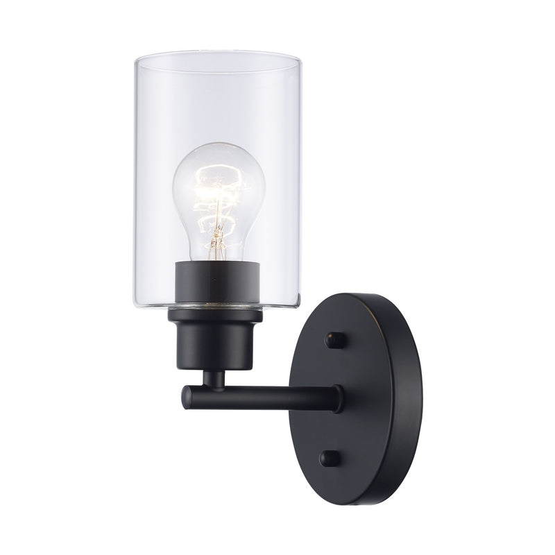 Kai 1-Light 10.25" Bath Sconce in Black
