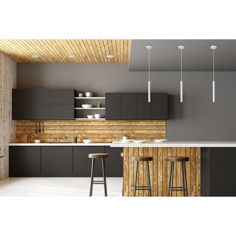 Pipeline LED Pendant in Matte White