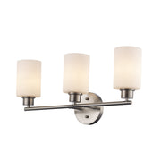 Kai 3-Light 22" Vanity Light in Brushed Nickel / Frosted