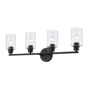 Kai 4-Light 31" Vanity Light in Black