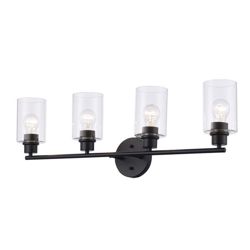 Kai 4-Light 31" Vanity Light in Black